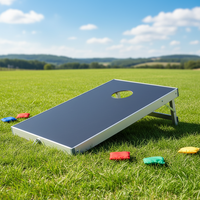 Jeu de Cornhole portable en aluminium pliable pour fabricants, avec plateau de 90x60cm, idéal pour les fêtes