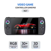 Console de Jeu Portable S M27 avec Écran IPS de 7.0", 64 Go, 20000 Jeux, Lumière RGB et Joystick. Console de Jeu Rétro Portable de Poche