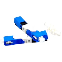 Conector Rápido SC UPC ESC 250D de Fibra Óptica, Conector SC APC con Baja Pérdida de Inserción Integrada para Cable de Bajada