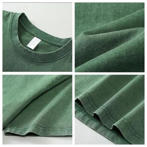 Camiseta de Hombre de Talla Grande, Personalizada, 260 g/m², Estilo Vintage, Holgada, 100% Algodón, Lavado Ácido, Estampado Gráfico, Impresión DTG, Estilo Urbano, Informal, Tejida - Product Image 3