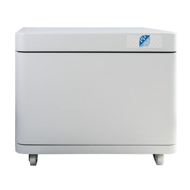 Office Plastic A3 Printer Cabinet Large Placement Rack with Pulley Low Floor Base Workbench HP Compatible