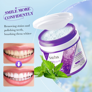 Polvo Dental Blanqueador Natural con Sabor a Menta <span class=keywords><strong>V34</strong></span>, <span class=keywords><strong>Corrector</strong></span> de Color Púrpura Avanzado para Eliminar Manchas Superficiales Persistentes y Tonos Amarillos Opacos - Product Image 2