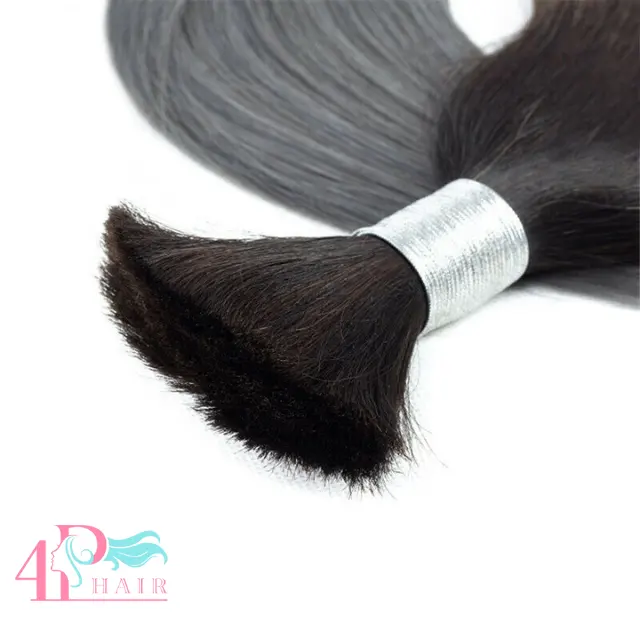 4P Hair Wholesale Price Bone Straight Ombre 1B and Grey Color in Bulk Hair 100 Remy Hair Readly to Ship