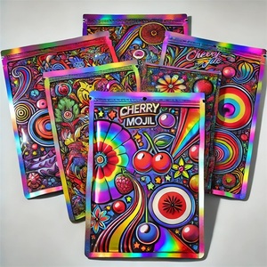 Custom 3 sigilli laterali a prova di odore richiudibile Mylar borsa con chiusura lampo a chiusura lampo a secco per <span class=keywords><strong>alimenti</strong></span> <span class=keywords><strong>biologici</strong></span> custodia piatta in plastica con parte superiore della cerniera - Product Image 6