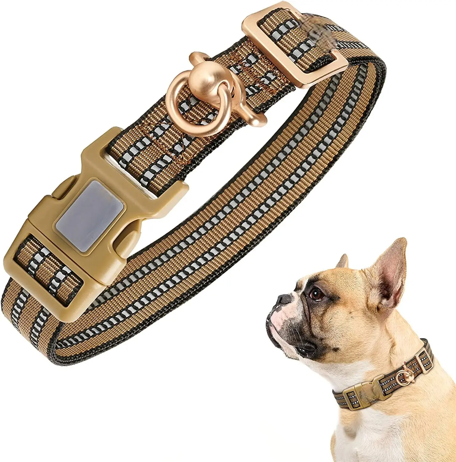 High Quality Manufacturer Adjustable Nylon dog collar large tactical dog collar reflective dog collar