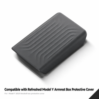 Compatible avec la boîte d'accoudoir Tesla Model Y/YL 2025 relookée, housse de protection, accessoire intérieur anti-rayures