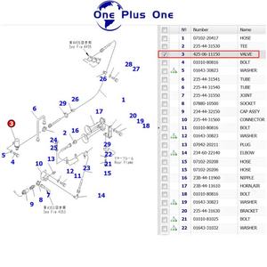 Válvula de Freno de Estacionamiento Original Nueva 425-06-11150 234-44-61430 para Komatsu <span class=keywords><strong>GD705</strong></span> GD825 WA700 WA800 - Product Image 6
