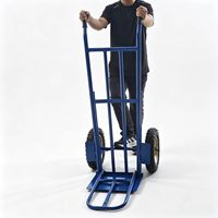 Carretilla de Mano de Dos Ruedas de Alta Resistencia con Capacidad de Carga de 200 kg, con Herramientas de Compras para el Transporte de Mercancías