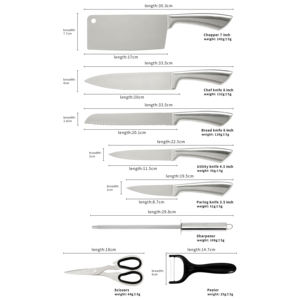 Juego de Cuchillos de Cocina Giratorios de Acero Inoxidable, Tijeras Afiladas <span class=keywords><strong>para</strong></span> Frutas, Utensilios de Cocina de Acero Inoxidable - Product Image 3