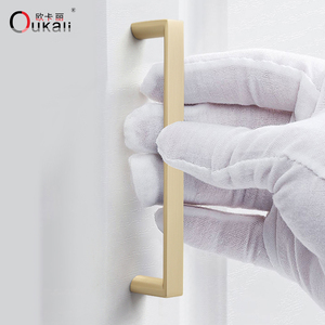 Oukali thời trang hiện đại Đồ nội thất tủ xử lý phòng tắm nhà bếp Matt Hợp kim kẽm đen ngăn kéo kéo xử lý - Product Image 6