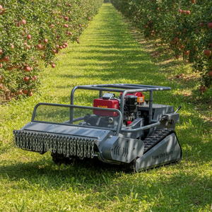 Meilleures ventes CE EPA Tondeuse à fléaux sur chenilles télécommandée pour exploitation agricole et verger, tout-terrain, puissante, à essence - Product Image 4