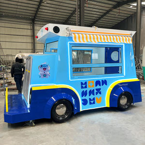 <span class=keywords><strong>Retro</strong></span> Food truck furgoni gelato colazione Snack o gelaterie su ruote cucina Mobile Premium - Product Image 2