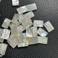 Menghq — bijoux en forme ovale, 12x16mm, pour faire soi-même des perles de coquillage, pierres vierges du brésil, serpillière vierge