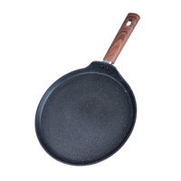 Panci Pancake aluminium antilengket kualitas tinggi wajan Crepe antilengket wajan datar kue