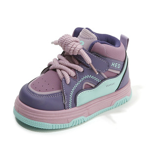 <span class=keywords><strong>Sneakers</strong></span> Autunno-Primavera per Ragazze, Nuove Scarpe Casual da Skate per Ragazzi, Scarpe Slip-on <span class=keywords><strong>Alte</strong></span> da Donna con Suola Morbida, Scarpe per Bambini con Logo - Product Image 6