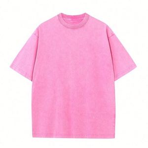 เสื้อยืดกราฟิกสตรีทแวร์ผ้าฝ้ายแท้ 100% ล้างสีแบบแอซิดวอช สไตล์วินเทจทรงโอเวอร์ไซส์สำหรับผู้ชาย - Product Image 4