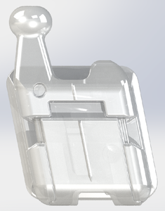 2023 materiale ortodontico staffa in ceramica autolegante Star staffe autoleganti in ceramica trasparente MBT 022 345 con gancio - Product Image 3