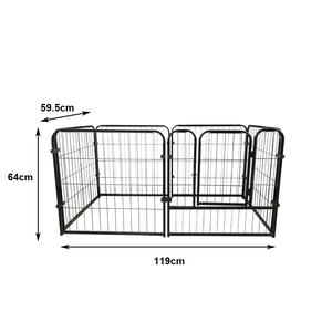 Kapalı açık ağır muhafaza katlanabilir Metal köpek sandık büyük <span class=keywords><strong>Pet</strong></span> köpek kafesleri Metal Kennels - Product Image 6