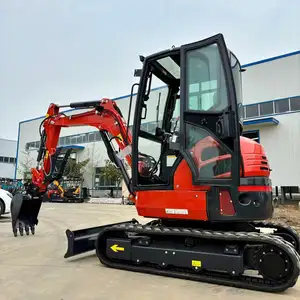 Mini Excavator 3.5 Ton Mini Escavadeira Hydraulic Bagger 2 Ton Mini Digger Chinese Bucket Auger Rake for Sale