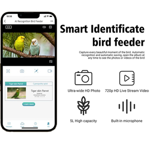 Máy Cho Chim Ăn Thông Minh Có Camera Camera Quan Sát Chim Nhà Tự Động Cho Chim Hoang Dã Bên Ngoài - Product Image 6