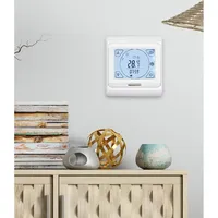Termostato Blanco con Control Remoto por Aplicación, Programable 5+2, para Sistemas de Calefacción HVAC Domésticos