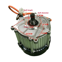 Moteur BLDC à entraînement central haute puissance 48V 60V 1000W 1500W avec fils entièrement en cuivre pour scooter électrique et moto