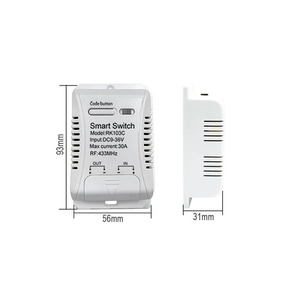 Dc 12v24v30a 1CH 433 Mhz không dây điều khiển từ xa chuyển tiếp nhận mã cố định transmitter cho cổng nhà để xe động cơ ánh sáng on/off - Product Image 3