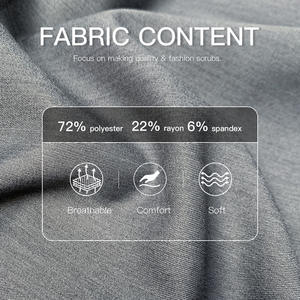 लोचदार त्वरित शुष्क डॉक्टर नर्सिंग डेंटल क्लिनिक सौंदर्य सैलून स्पा ऑपरेशन स्क्रैब सूट कस्टम लोगो महिला रेयन स्क्रब वर्दी सेट - Product Image 6