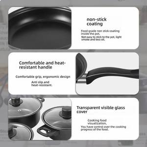 <span class=keywords><strong>Ensemble</strong></span> de 13 ustensiles de cuisine antiadhésifs de qualité supérieure pour l'extérieur, accessoires de cuisine, marmite noire en fonte - Product Image 3