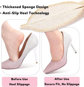 Plantillas de confort <span class=keywords><strong>para</strong></span> mujer, soporte suave <span class=keywords><strong>para</strong></span> el talón, <span class=keywords><strong>almohadillas</strong></span> de esponja <span class=keywords><strong>para</strong></span> el cuidado de los pies en tacones altos - Product Image 4