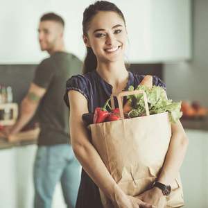 Sac en papier kraft épais classique, durable et écologique avec poignée renforcée pour l'emballage - Product Image 5