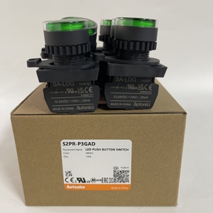 Interrupteur à bouton-poussoir LED Autonics S2PR-P3GAD 100% neuf et original - Product Image 1