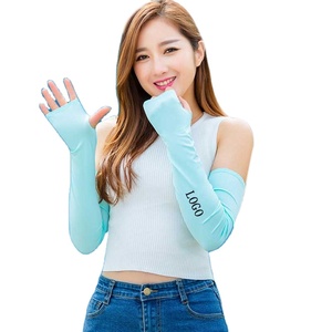 Yaz için özel buz kollu Unisex düz renk ve kamuflaj güneş koruyucu soğutma uzun kollu - Product Image 1