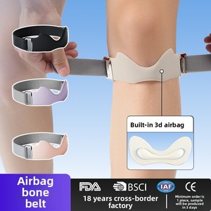 1 pièce Bande de soutien rotulienne en silicone réglable pour genouillères, sangles de sport pour la course et l'escalade, protection du genou, attelle de genou - Product Image 3