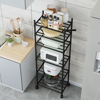Étagère de rangement en métal pour cuisine et salle de bain, étagère multifonctionnelle sur pied, organisateur de rangement