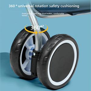 हल्के और लुभावनी तह ट्रोली पालतू कुत्ते पैदल चलने वाली छोटी कुत्ते चलने वाली गाड़ी - Product Image 3