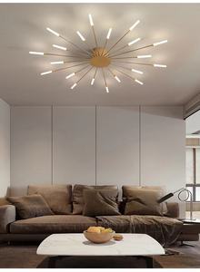 新款智能烟花发光二极管吊灯节能圆形螺旋简单吸顶灯照明吊灯 - Product Image 2