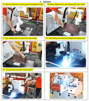 Machine à souder TIG MIG 350A 500A avec bras de robot Cobot 922mm 1000w 1500w 2000w soudeuses laser robotiques intelligentes automatiques