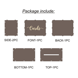 <span class=keywords><strong>Caja</strong></span> <span class=keywords><strong>de</strong></span> Madera para Tarjetas, <span class=keywords><strong>Caja</strong></span> <span class=keywords><strong>de</strong></span> Almacenamiento para Tarjetas <span class=keywords><strong>de</strong></span> Boda, Adecuada para Bodas, Cumpleaños, Baby Showers, Fiestas <span class=keywords><strong>de</strong></span> Graduación - Product Image 3