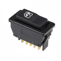 Interrupteur de lève-vitre de voiture à 5 broches, interrupteur à bascule principal momentané pour lève-vitre, 12V CC