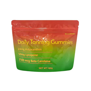Gomitas de Suplementos Herbales con Astaxantina, Gomitas Negras Blandas, Procesamiento OEM Personalizado, Gomitas Diarias para Bronceado - Product Image 1