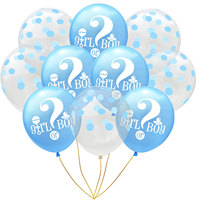 12 pouces bleu/rose bébé douche fête décorations fournitures sexe révéler ballons bébé douche fête fournitures