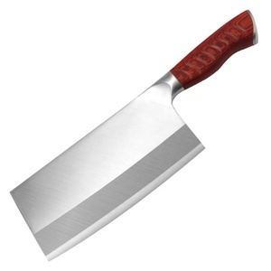 Mango de madera rojo duradero, hoja de acero inoxidable, <span class=keywords><strong>cuchillo</strong></span> de carnicero chino <span class=keywords><strong>para</strong></span> cortar huesos de <span class=keywords><strong>pollo</strong></span> - Product Image 1
