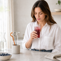 Pailles en verre réutilisables anti-rides pour café glacé, jus, smoothies, bar à domicile, café