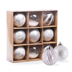 EAGLEGIFTS prodotti di natale gufo palla di plastica Decoraciones De Navidad 2023 Enfeites De Natal vendite calde ornamento personalizzato natale