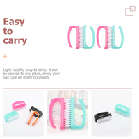 Brosse à ongles à poignée, brosses de nettoyage des ongles des mains pour nettoyer les orteils et les ongles, kit d'outils de gommage pour pédicure