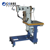 Machine à coudre industrielle 168 à bras oscillant pour la couture des empeignes, semelles extérieures, bordures et côtés de chaussures de sport