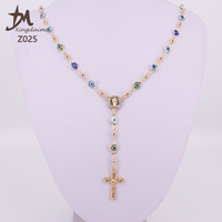 Collier religieux mauvais yeux en or 18k, pendentif religieux, nouveau Design, en cuivre, fabriqué à la main, emballage séparé, Z025