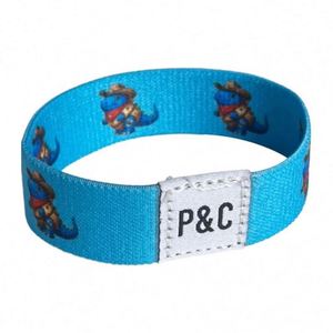 Bracelet personnalisé en polyester, impression par sublimation et sérigraphie, résistant aux déchirures, bracelet élastique - Product Image 2