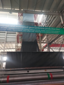 แผ่นกันซึมชนิดเรียบสีดำ LDPE, LLDPE, HDPE ความหนา 0.25-3 มม. สำหรับบ่อเลี้ยงปลาในทะเลสาบและบ่อเพาะเลี้ยงสัตว์น้ำ - Product Image 4